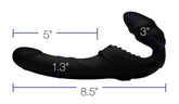 Pro Rider 9x Strapless Vibrating Silicone Strap On With Remote > Realistic Dildos and Vibes > Strapless Strap Ons